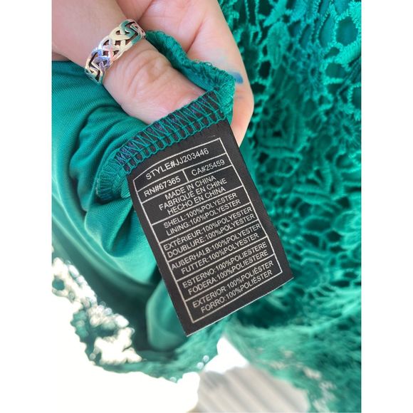 Jack by BB Dakota Anthropologie NWT Sea Green Pretty Lace Romper Size 4, MP $78 - Picture 9 of 12